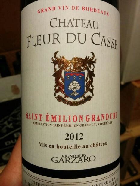 2012 Château La Fleur du Casse France Bordeaux Libournais St