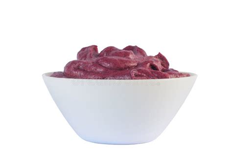 Brazilian Acai into a Bowl stock image. Image of snack - 96112181