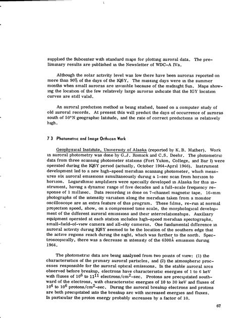 Photometric And Image Orthicon Work United States Program Report