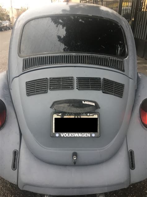 Porta Placa Trasero Para Vw Sedan I Refaccionaria Mario