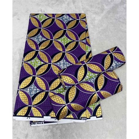 Tissus Wax Authentique Coton M Par Pi Ce Tissu Africain