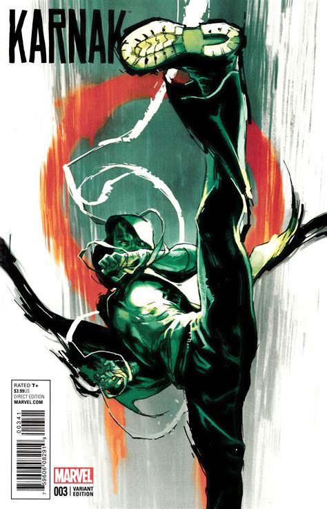 Karnak 3 Putri Variant Cover Marvel Comic