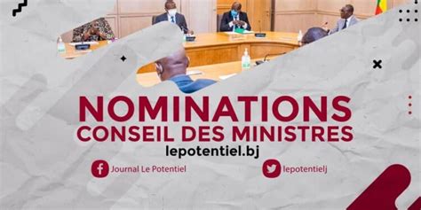 Conseil Des Ministres Liste Des Personnalit S Nomm Es Au Minist Re