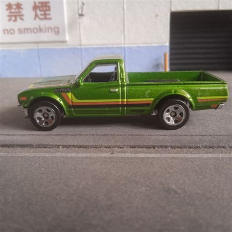 Jual Hot Wheels Hotwheels Loose Datsun Pick Up Pickup JDM Mobil Pengangkut Hijau Green