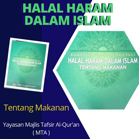 Jual Halal Haram Dalam Islam Tentang Makanan Kumpulan Brosur Ahad Pagi