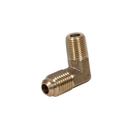 Штуцер соединительный угловой OLAB E1-4B (1/4" SAE x 1/4" NPT)