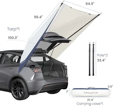 Tesla Model Y Tescamp Solsejl