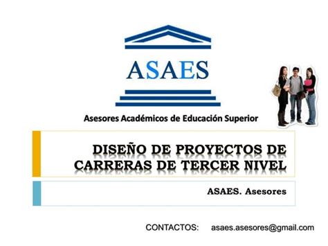 Diseño de proyectos institutos técnicos y tecnológicos PPT