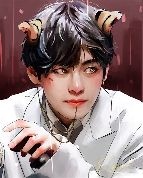 Nom Nom On Twitter Taehyung Fanart Fan Art Bts Fanart