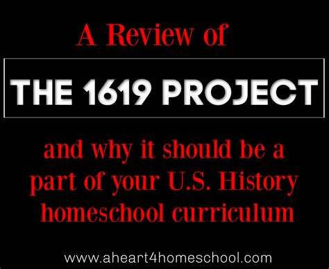 A Review of The 1619 Project - A Heart 4 Homeschool