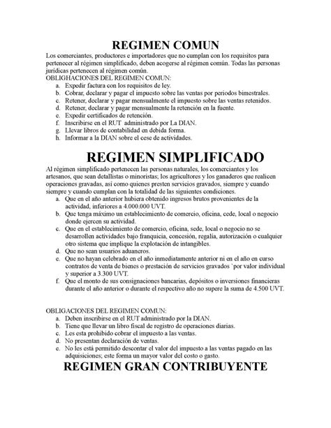 Calam O Taller De Regimen Comun Y Regimen Simplificvado