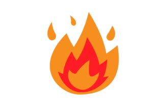 Emoji Hot Flame Icon Symbol Graphic By GraphicsBam Fonts Creative Fabrica