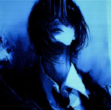 From Chainsaw Man Blue Aesthetic Dark Cyber Aesthetic Aesthetic Grunge Aesthetic Art