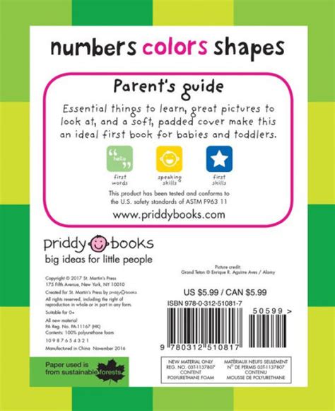 First 100 Padded Numbers Colors Shapes By Roger Priddy Paperback Barnes And Noble®