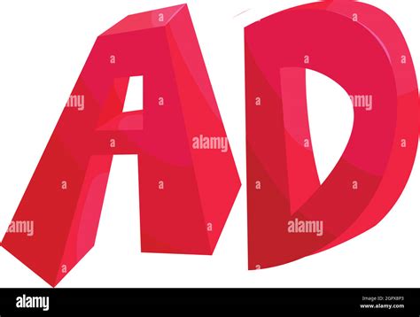 Letters Ad Icon Cartoon Style Stock Vector Image And Art Alamy