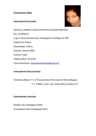 Curriculum Vitae Giovy PDF