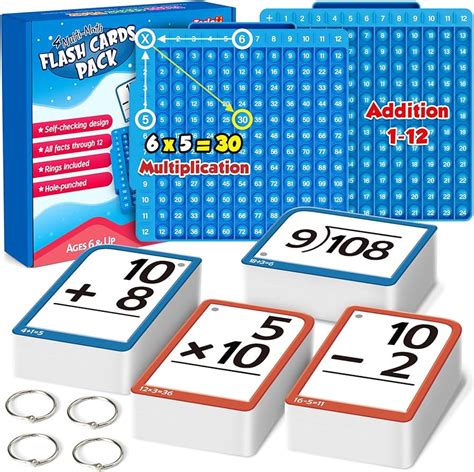 Torlam Math Flash Cards Math Board Multiplication