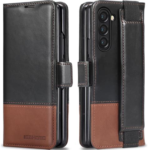 Amazon Kezihome For Galaxy Z Fold Case Genuine Leather Wallet