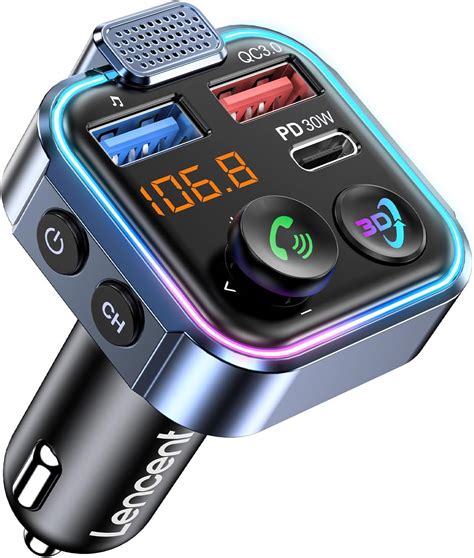 Amazon Lencent Bluetooth Fm Transmitter Wireless Radio