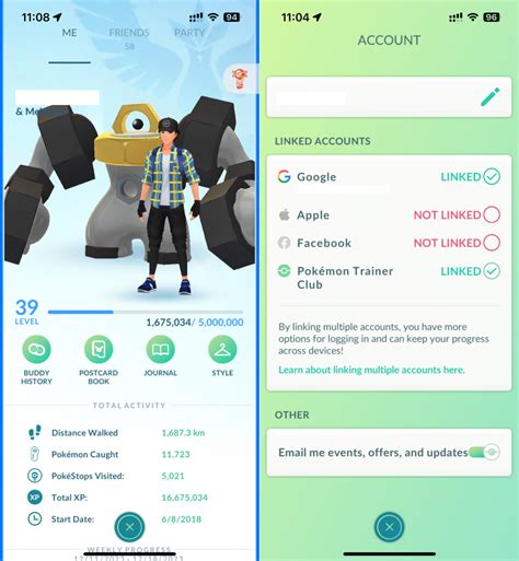 Pokémon GO Level 39 Super Acc 59x Pokemon 100iv 108x Shiny