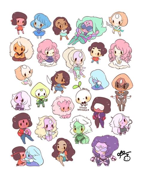 Love These Chibi Su Characters So Cute Steven Universe Gem Steven