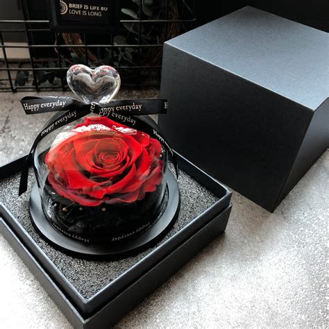 Inunion Preserved Eternal Rose In Glass Dome Single With Box China