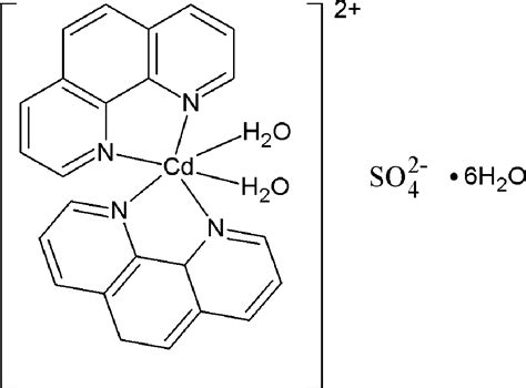 Diaqua Bis Phenanthroline N N Cadmium Sulfate Hexa Hydrate