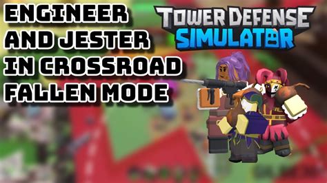 Engineer And Jester In Fallen Mode ROBLOX Tower Defense Simulator TDS