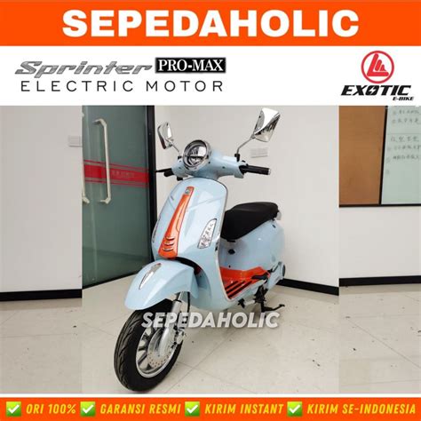 Jual Sepeda Motor Listrik Exotic Sprinter Pro Max Watt Electric E