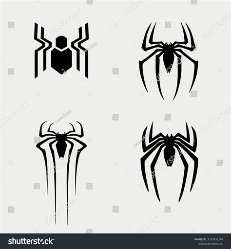 Logos Different Types Spiderman Vectors Stock Vector Royalty Free