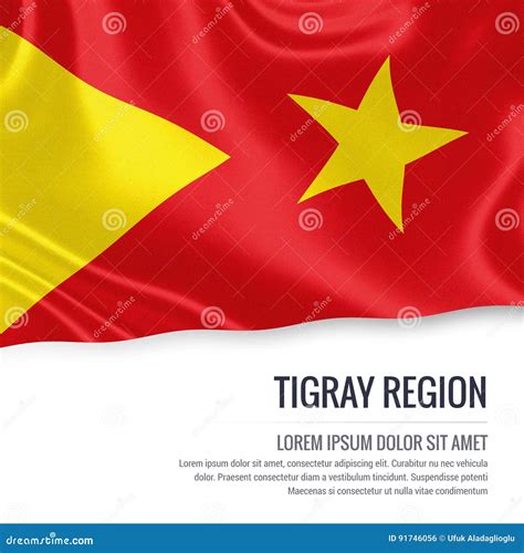 Ethiopian State Tigray Region Flag. Royalty-Free Cartoon ...