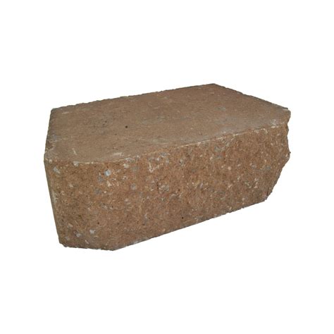 Shop Basic Tan Retaining Wall Block Common 6 In X 18 In Actual 6 In