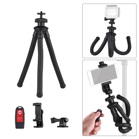 Universal Octopus flexível Tripé Handy Tripod Stand Holder Set 360