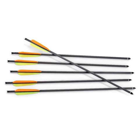 6 - Pk. of Arrow Precision® Carbon Crossbow Bolts - 204680, Crossbow ...