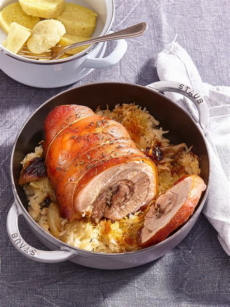 Rolled Pork Belly In Sauerkraut License Image Image