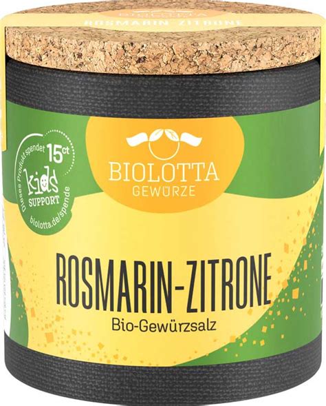 Biolotta Rosmarin Zitrone Gew Rzsalz Bio Naturpur Shop