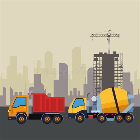 Maquinaria De Construcci N Ilustraciones Stock Vectores Y Clipart