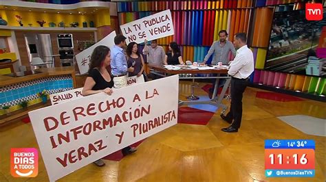 VIDEO Con Funa En Vivo Trabajadores Irrumpen El Matinal De TVN Y