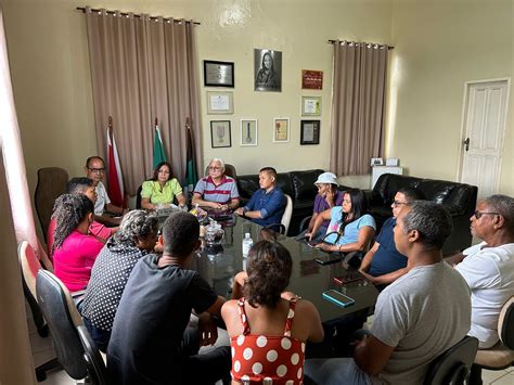 A prefeita Nilma Lima reuniu os líderes das associações quilombolas