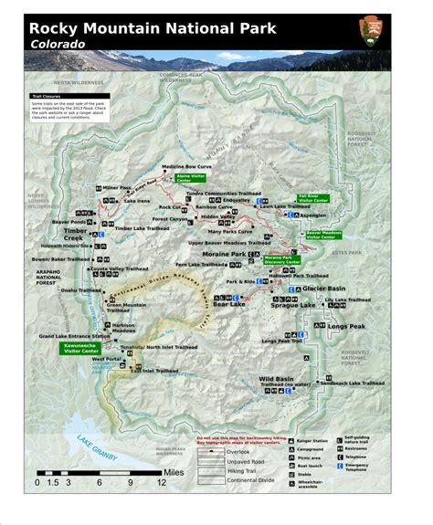 Rocky Mountain National Park Map