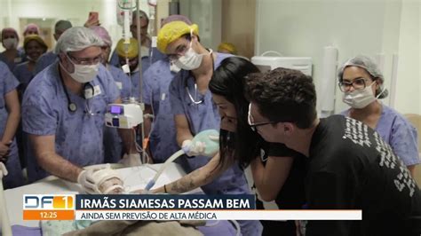 Vídeo Irmãs siamesas se recuperam de cirurgia DF1 G1