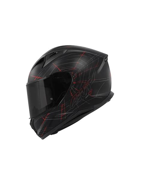 Givi Phobia Full Face Helmet Matt Black Red Mg Motostore