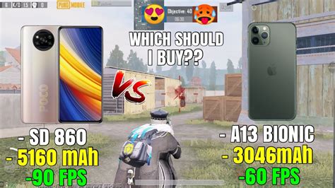 Poco X3 Pro Vs Iphone 11 Pro 😱 Pubg Tdm Test🔥 Android 90 Fps Vs Ios