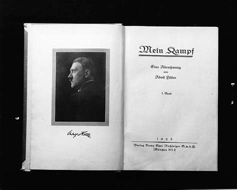 Mein Kampf Adolf Hitler 192526 Historisches Lexikon Bayerns