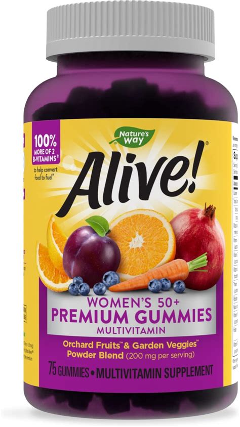 Nature S Way Alive Womens 50 Premium Gummy Multivitamin Full B