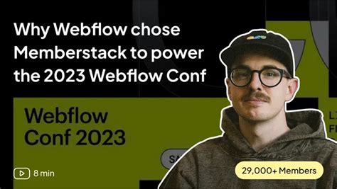 Learn How Webflow Conf Uses Memberstack Showcase