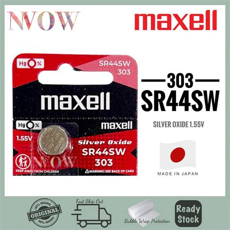 Maxell Sr Sw Silver Oxide V Battery Japan Genuine