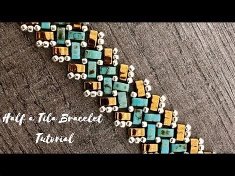 Half Tila Beaded Bracelet Diy Tutorial Youtube