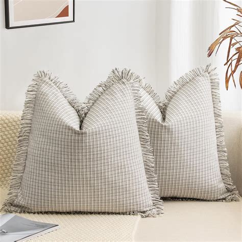 Amazon Zwjd Farmhouse Pillow Covers X Set Of Modern Accent