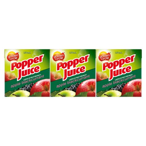 Golden Circle® Popper® Apple Blackcurrant Juice 150ml